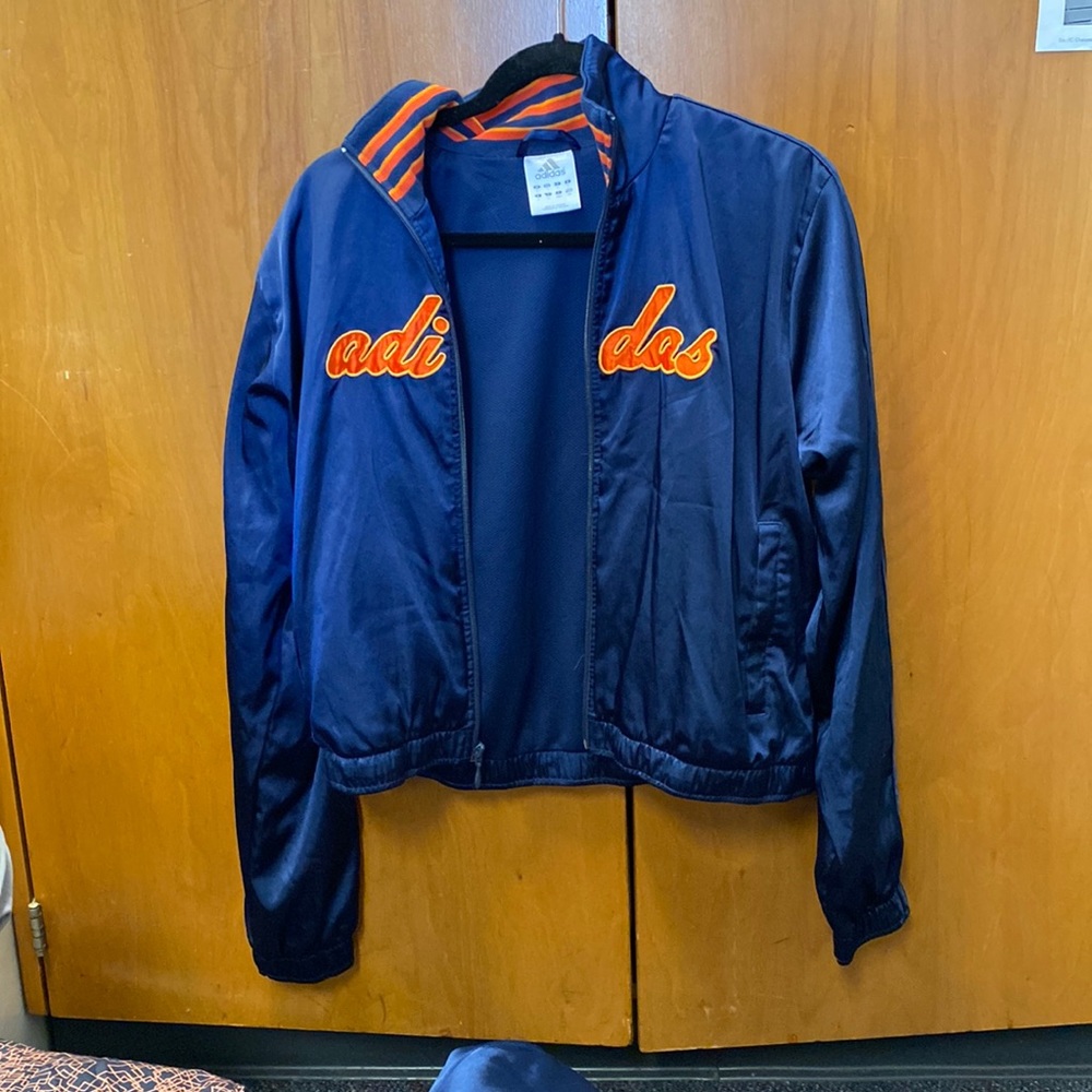 Adidas Blue and Orange 2-Piece Tracksuit
